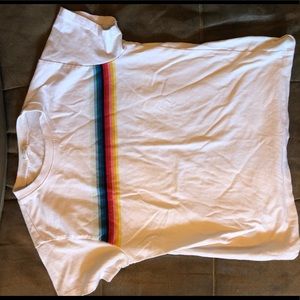 BRANDY MELVILLE TOP rainbow stripe